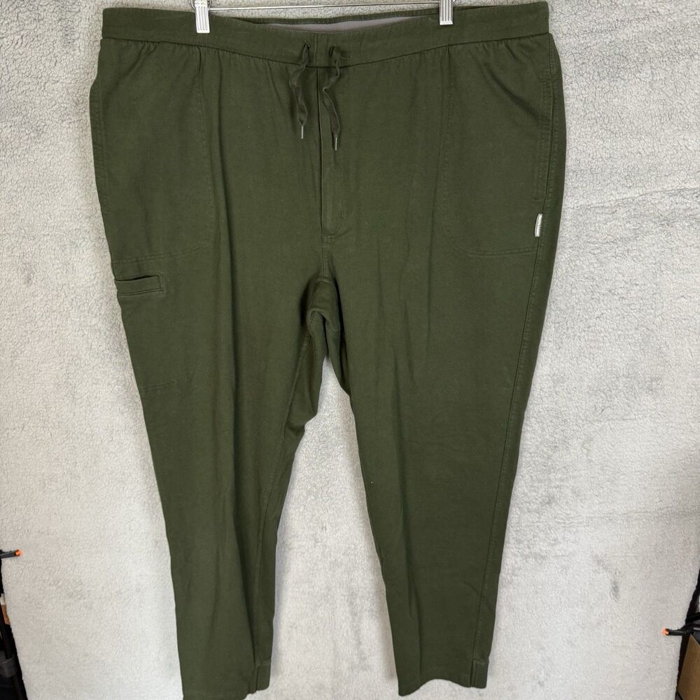 S Duluth‎ Trading Sweatpants Mens 3XL Green Elastic Waist Stretch Casual